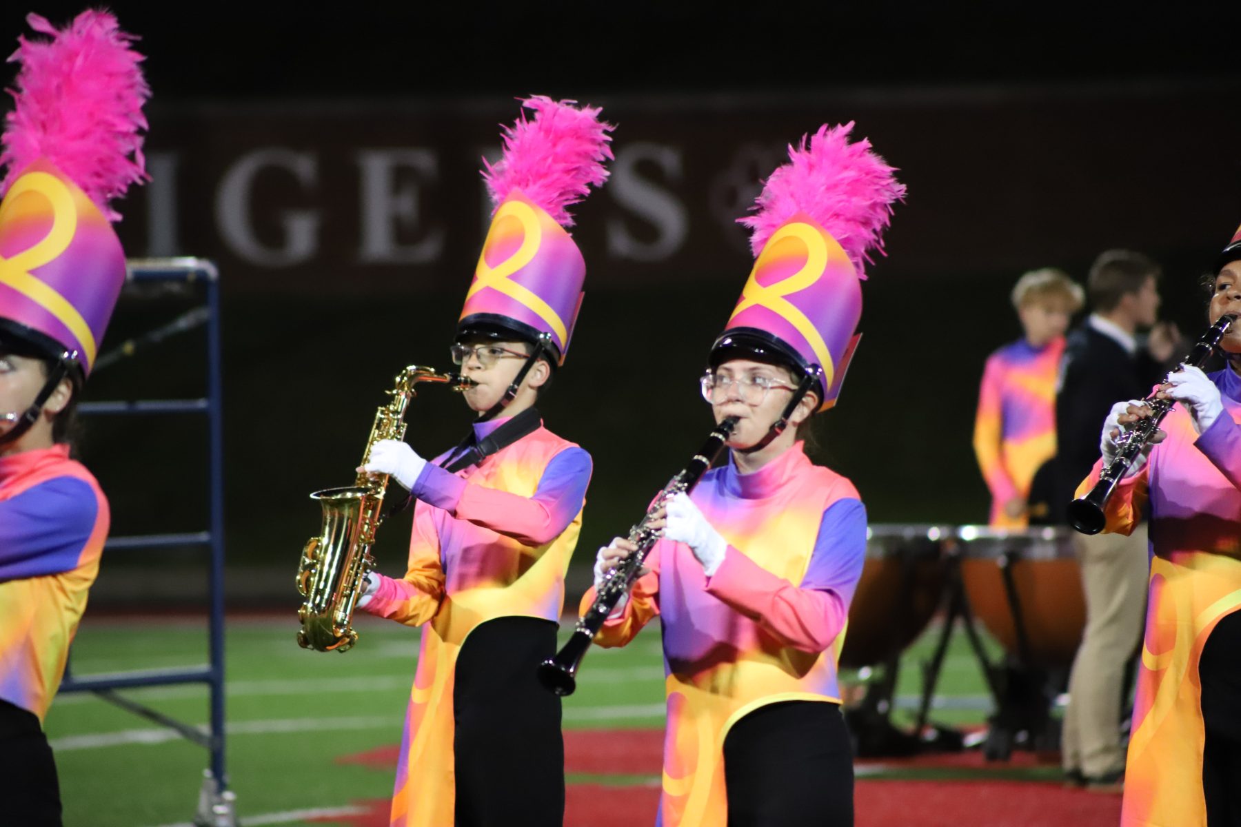 Highlands High School woodwind performers at the 2025 Festival of Bands
