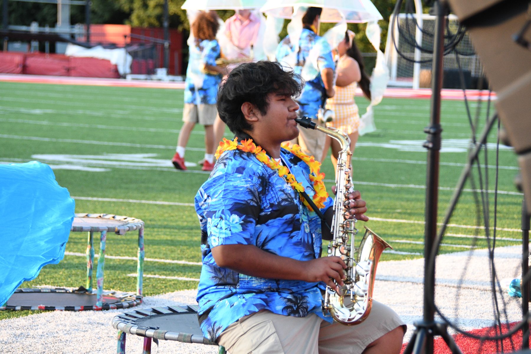 Paris High School saxophone performer at the 2025 Festival of Bands